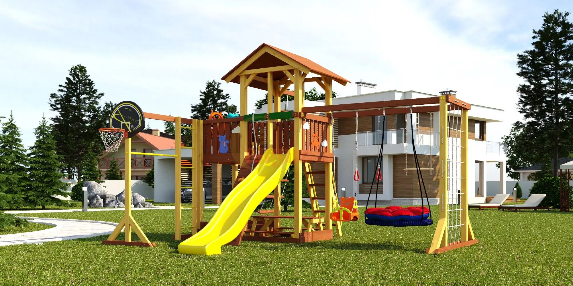 Детская площадка Савушка 15 COMFORT Plus