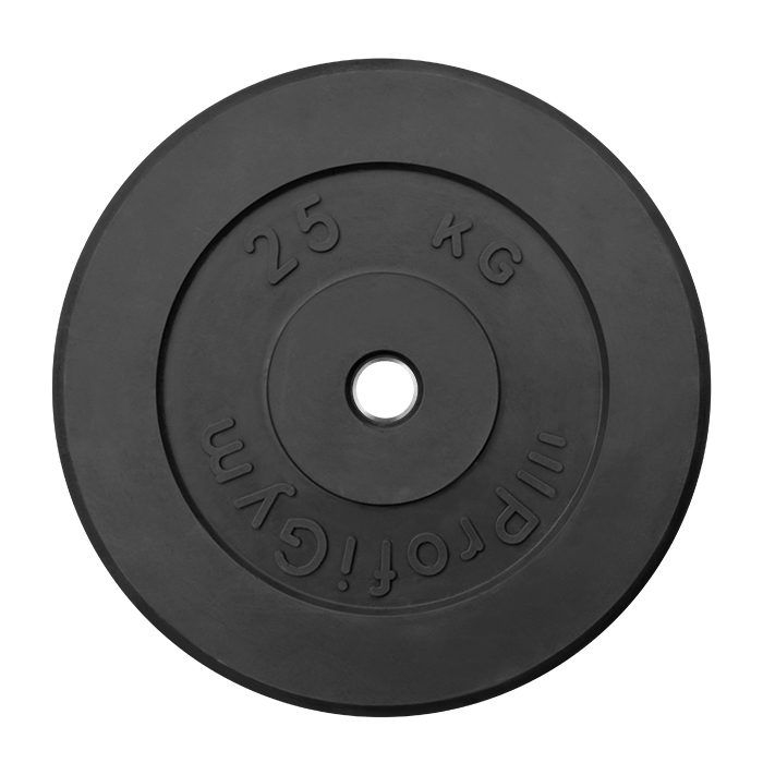 Диск ProfiGym обрезиненный d 26 мм чёрный 25 кг